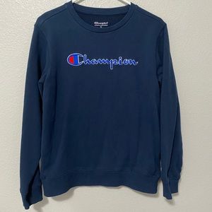 Youth Blue Champion Sweatshirt!